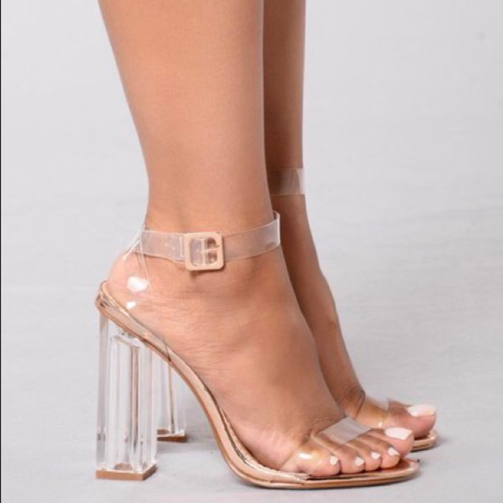 Fashion Nova Transparent PVC Heel